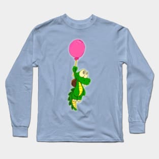 Croc! with his Balloon. Long Sleeve T-Shirt